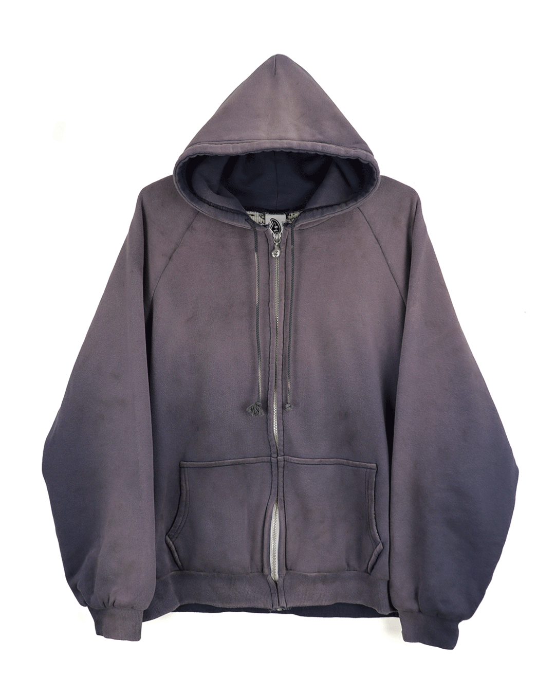 Double Face Paisley Zip Hoodie