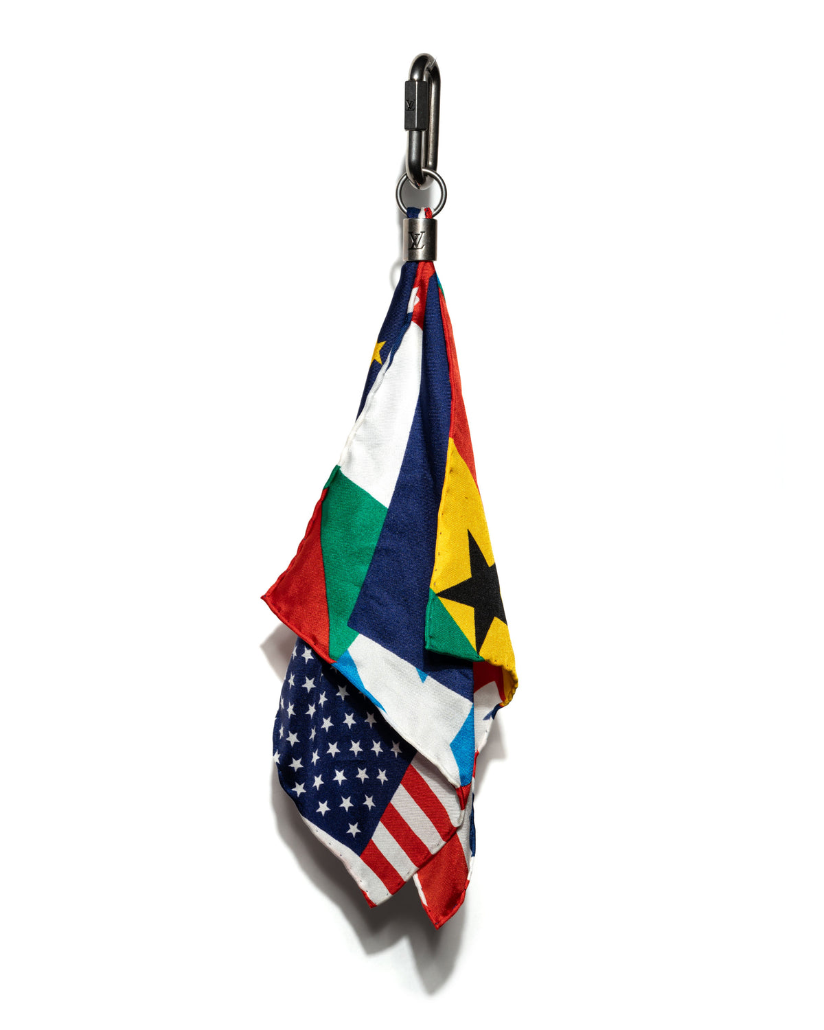Bijoux Sac Flags Charm Silk Multicolor