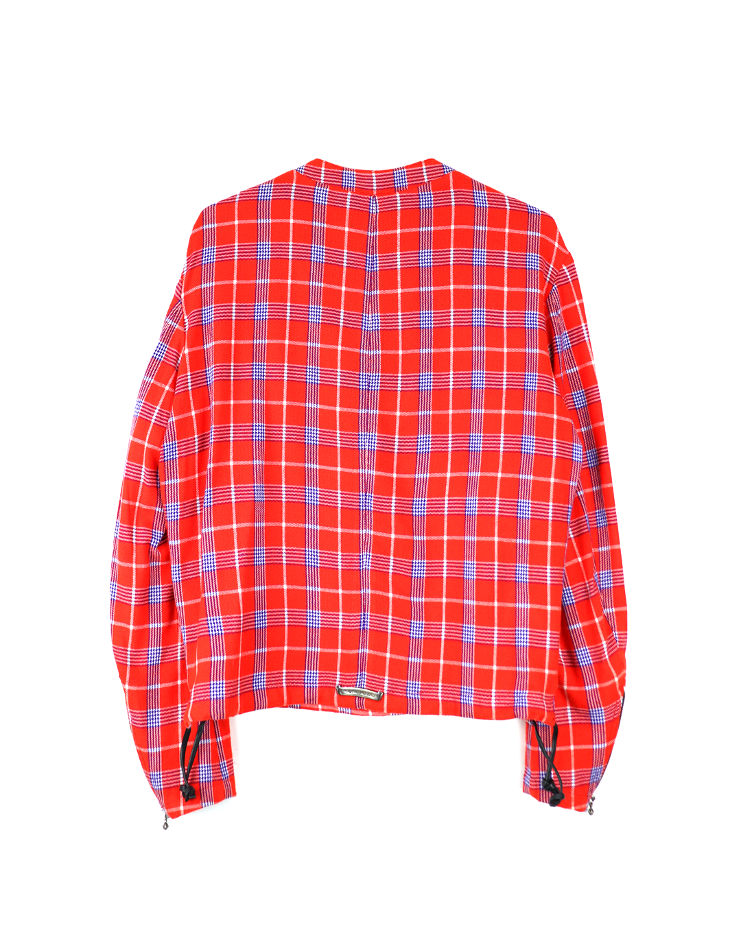 "CHROME HEARTS" Ez Rider Masai Check Half Zip Shirt