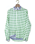 Double Layered Gauze Checked Shirt