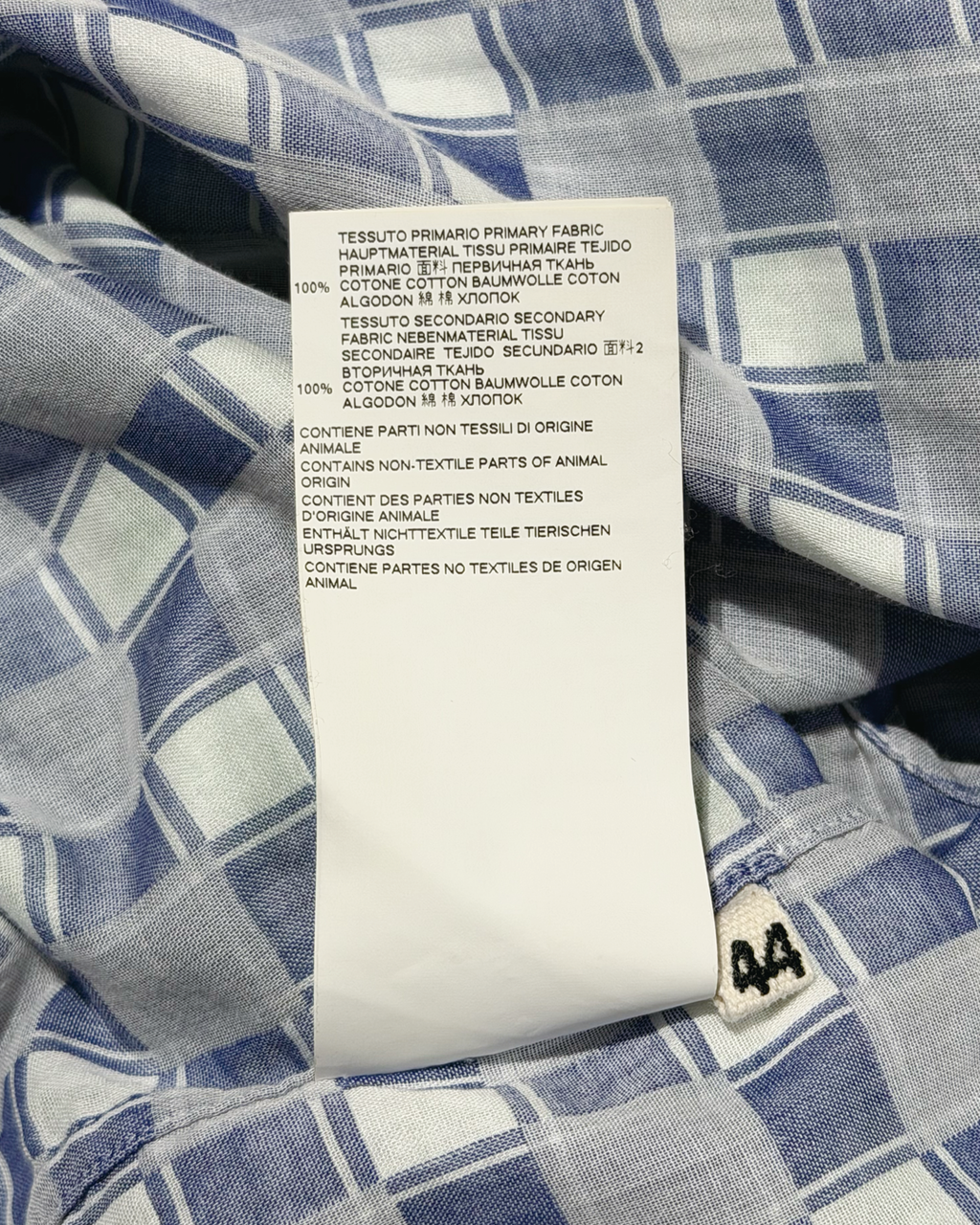 Double Layered Gauze Checked Shirt