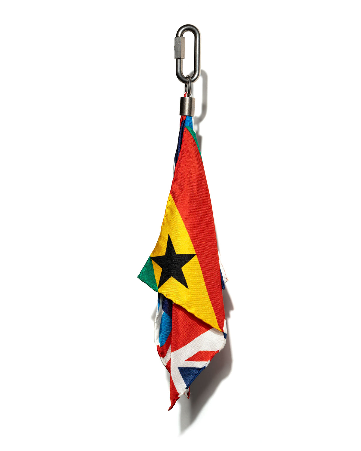 Bijoux Sac Flags Charm Silk Multicolor