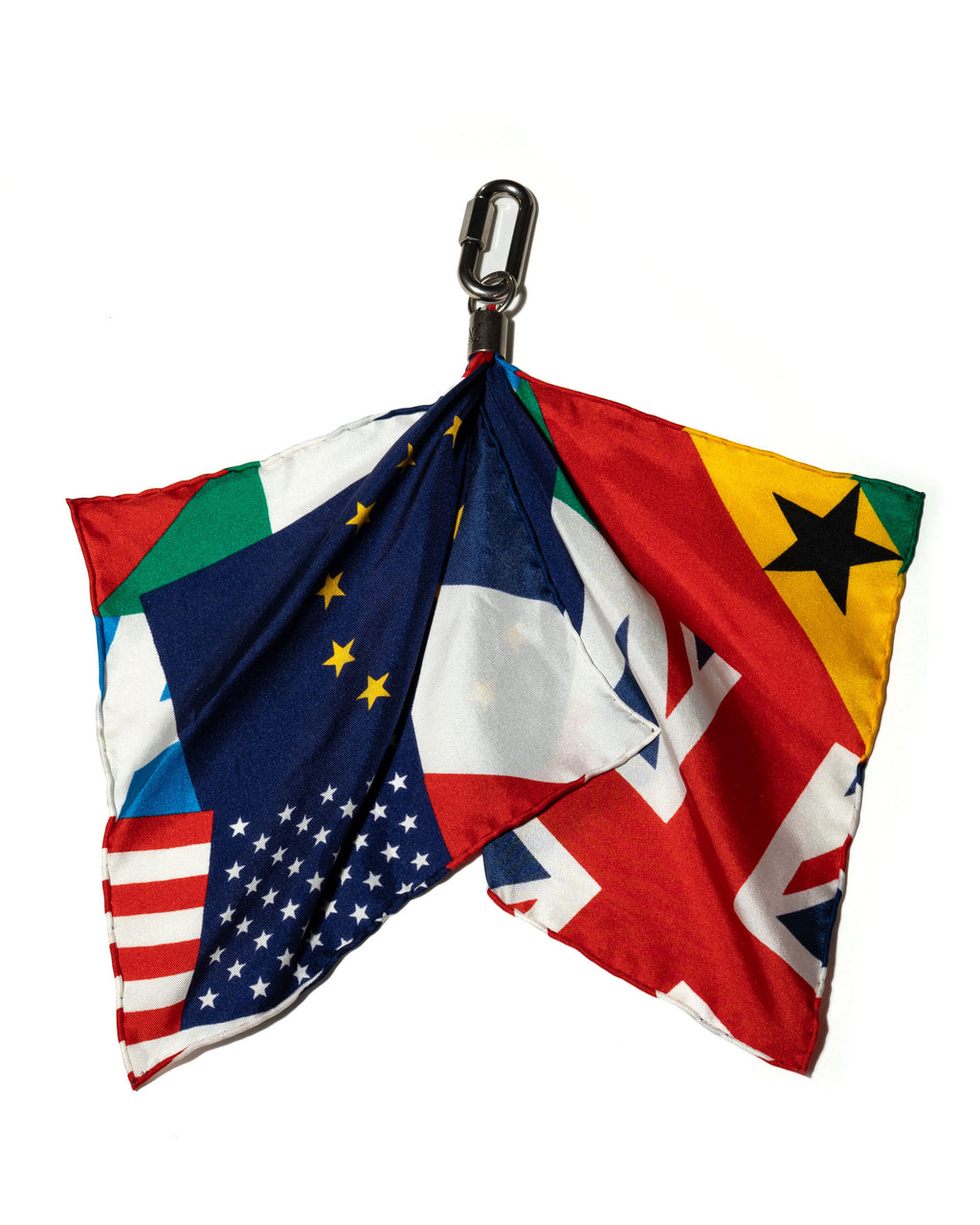 Bijoux Sac Flags Charm Silk Multicolor