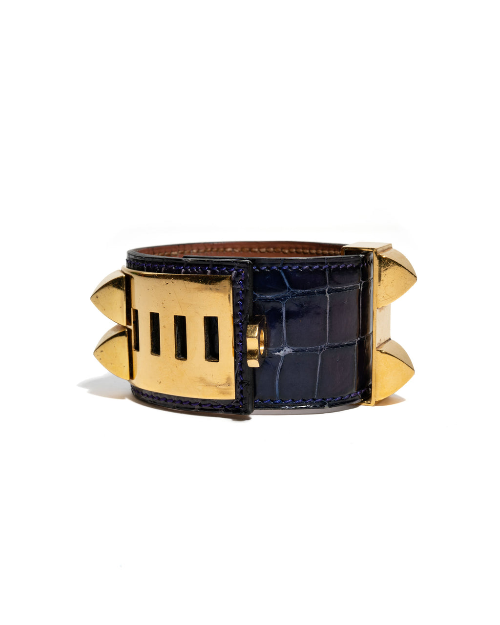 Collier de Chien Alligator Leather