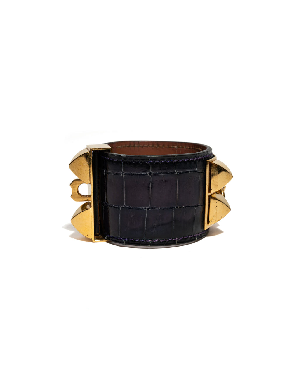 Collier de Chien Alligator Leather