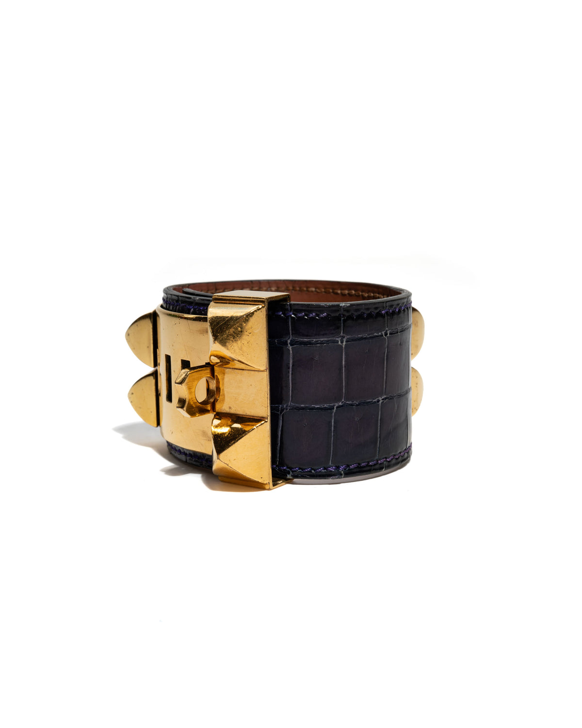 Collier de Chien Alligator Leather