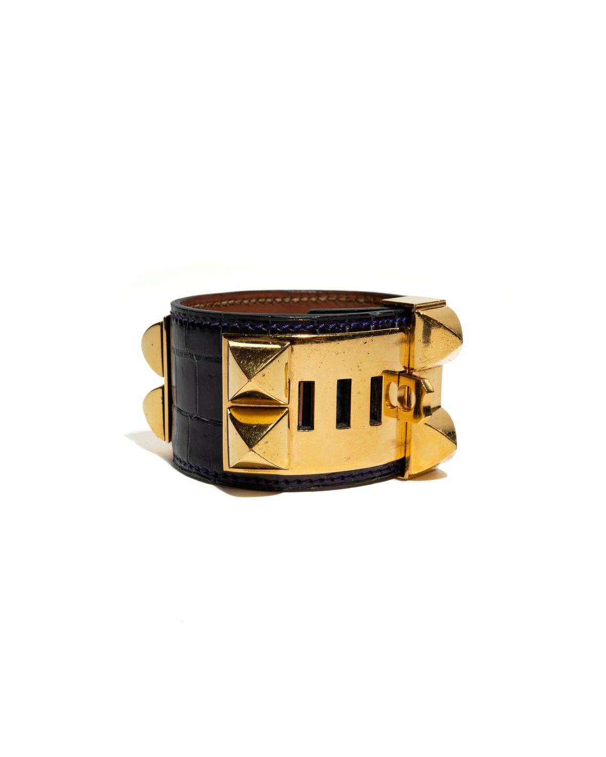 Collier de Chien Alligator Leather