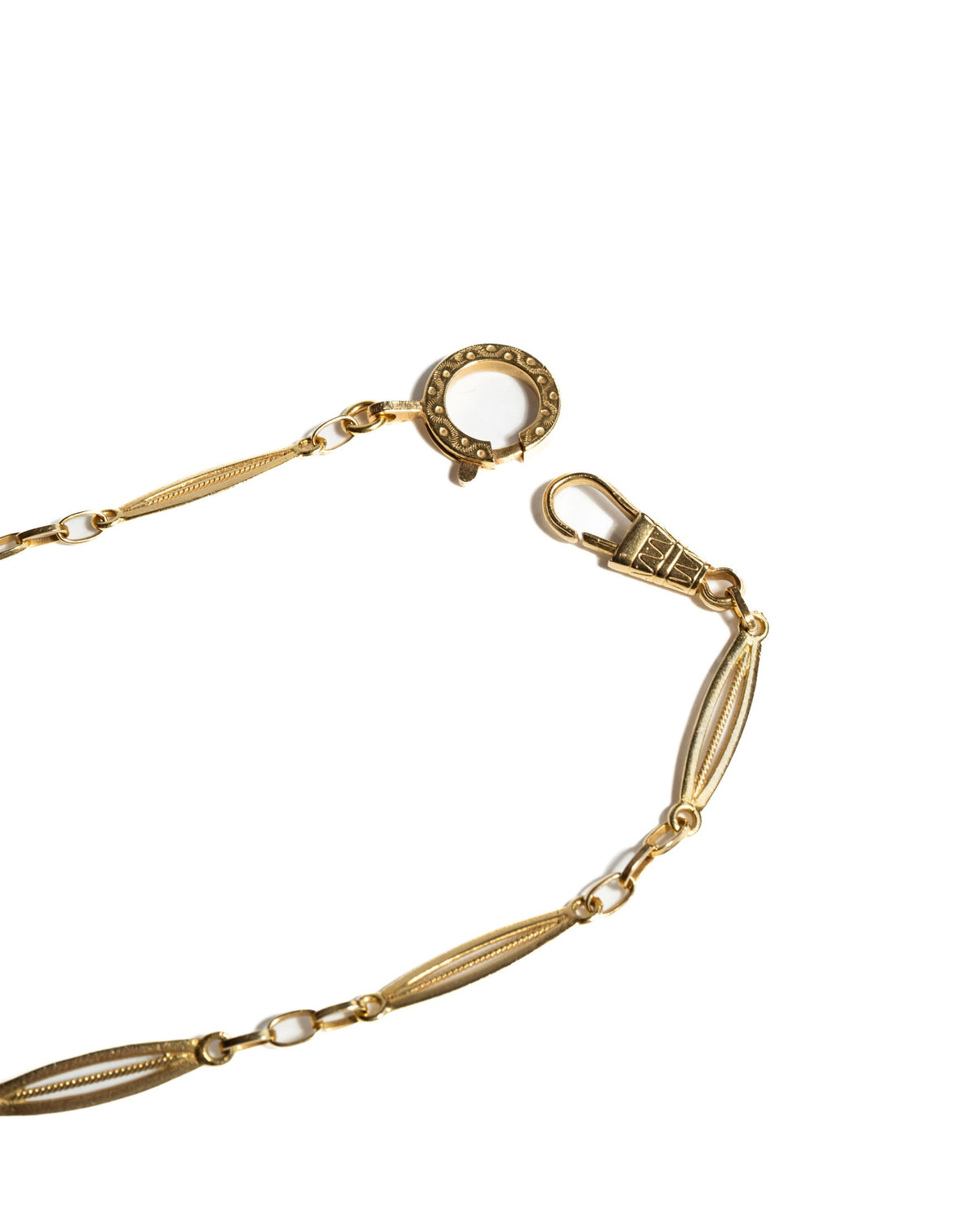 Italian Gold Filigree Bar Chain